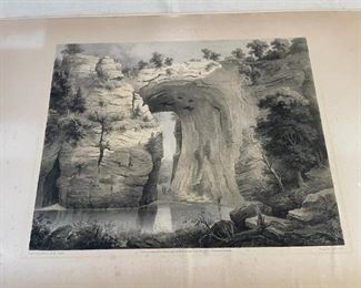 Edward Beyer Print of Natural Bridge