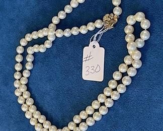 Beautiful 30" Strand of 7mm Cultured Pearls.