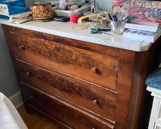 marble topped chest of drawers $147.50