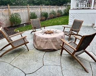 Item 92:  (4) Outdoor Interiors Outdoor Wicker Chairs:  $295/Set