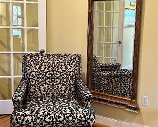 Item 10:  Elegant Trumeau Mirror - Chair is sold:  $445