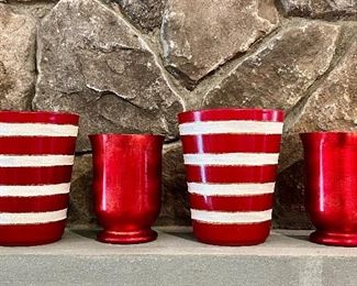 Item 129:  Holiday Candle Holders:  $24