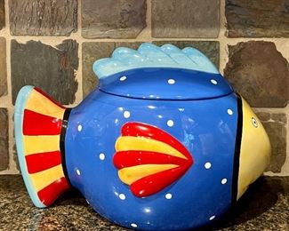 Fish Cookie Jar available at the sale!