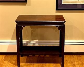 Item 45:  Accent Table with Side Cutouts:  $95