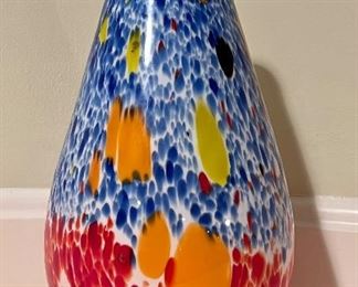 Item 107:  Murano Style Art Glass Vase:  $42