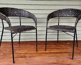 (2) Wicker Chairs