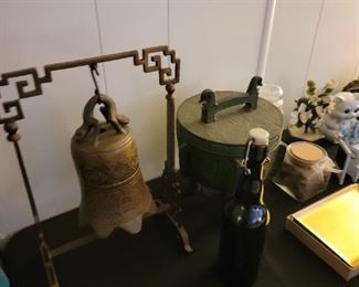 Vintage metal Japanese bell