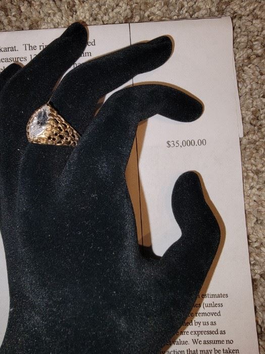 2.02 marquee diamond in 14k gold diamond is vs2 color E cut good with appraisal letter