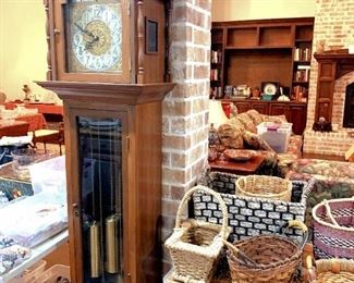 German grandfather clock, baskets, jewelry and MORE!