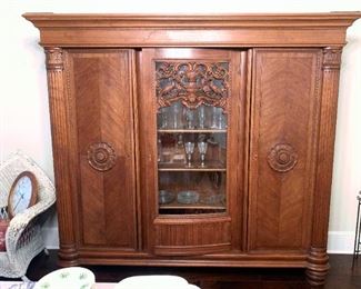 QUALITY German triple armoire.