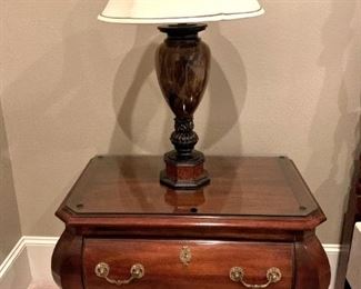 One of two Century Furniture bedside tables