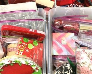 Plenty of paper plates, napkins, etc.