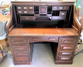 Roll top desk (quality piece that needs some TLC)