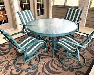 Patio table and 4 chairs