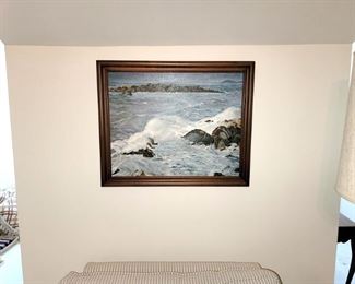 Seascape framed painting