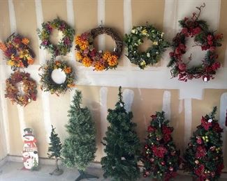 Christmas Wreaths, Trees