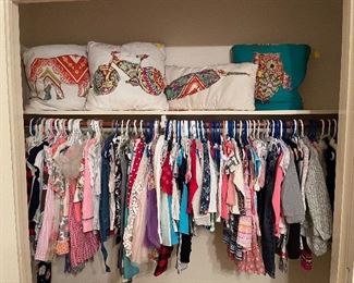 Girl's Clothes and Pillows