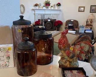 Cannister Set, Rooster 