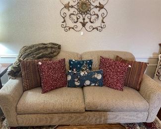 Sofa and Pillows