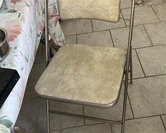 Mid-century folding chairs-multiple