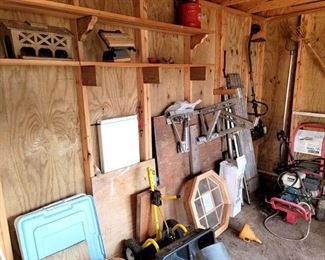 Shed with things