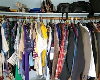 Vintage and newer men's clothing