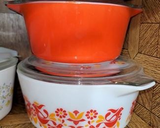 Vintage Pyrex casseroles