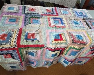Hand-made partial quilt