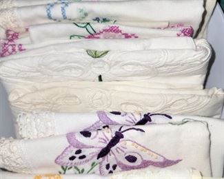 Hand embroidered pillow cases