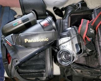 Panasonic and JVC camcorders