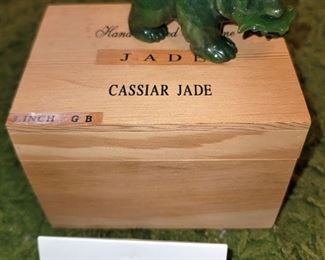 3" Carved Jade Bear