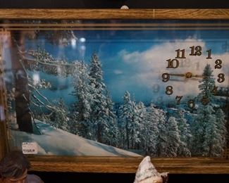 Winter Scene Clock