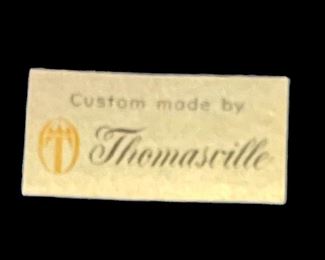 Antique Thomasville Tufted Blue Velvet Loveseat/Sofa 