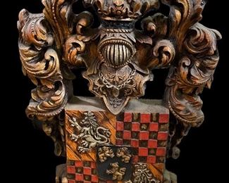 Large Antique Coat of Arms