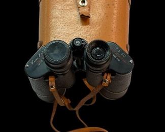 Vintage Vision Master Binoculars & Leather Case