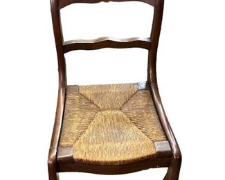 Antique Rattan Seat Chair 