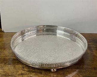 VINTAGE SILVERPLATE SERVING TRAY