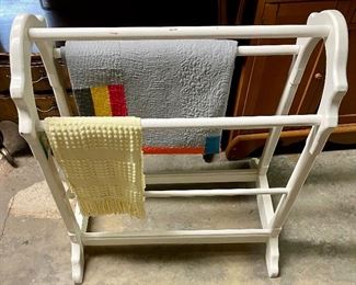 PAINTED QUILT RACK