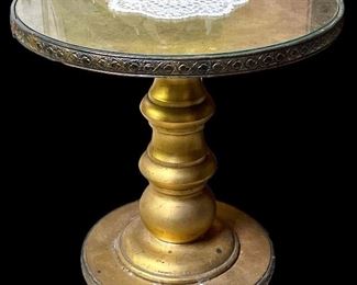 ANTIQUE GILDED SIDE TABLE