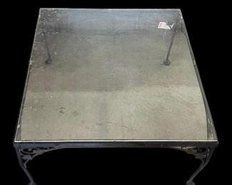 VINTAGE WROUGHT IRON PATIO END TABLE   2-AVAILABLE 