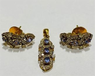 The 14K Yellow Gold 9.3 Grams Tanzanite 0.5 Carat Diamond Pendant Earrings Jewelry Set shown, and/or similar products are available for shipping or for browsing and purchase at Tysons Jewelry. The price is $700.

Please text or call 7032689529 for inquiries, or visit Tysons Jewelry located at:

8373 Leesburg Pike #12, Vienna Virginia 22182

Additional pictures are available upon request, or more pictures can be viewed on the Facebook listing: https://www.facebook.com/marketplace/item/479255707600651/

We buy gold and precious metals at 95%. Please see our website to learn more about specific prices, our other products/services & additional ways to get in contact:

https://tysonsjewelry.net

Jewelry resizing, and repair services are available at the store. Inquiries regarding gold, silver, precious metals, coins, watches, diamonds, cars, and collectibles are welcome!