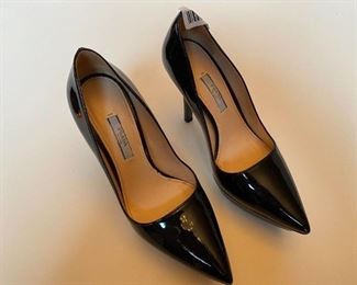 The Prada Heels Size 6.5 9 x 3 x 7 inches heels are 5 inch tall shown, and/or similar products are available for shipping or for browsing and purchase at Tysons Jewelry. The price is $150.

Please text or call 7032689529 for inquiries, or visit Tysons Jewelry located at:

8373 Leesburg Pike #12, Vienna Virginia 22182

Additional pictures are available upon request.

We buy gold and precious metals at 95%. Please see our website to learn more about specific prices, our other products/services & additional ways to get in contact:

https://tysonsjewelry.net

Jewelry resizing, and repair services are available at the store. Inquiries regarding gold, silver, precious metals, coins, watches, diamonds, cars, and collectibles are welcome!
