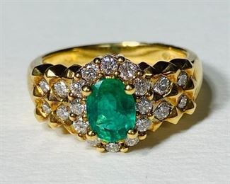 The 18K Yellow Gold 0.78 Carat Emerald 0.61 Carat Diamonds 7.3 Grams Size 6.5 Ring shown, and/or similar products are available for shipping or for browsing and purchase at Tysons Jewelry. The price is $1350.

Please text or call 7032689529 for inquiries, or visit Tysons Jewelry located at:

8373 Leesburg Pike #12, Vienna Virginia 22182

Additional pictures are available upon request.

We buy gold and precious metals at 95%. Please see our website to learn more about specific prices, our other products/services & additional ways to get in contact:

https://tysonsjewelry.net

Jewelry resizing, and repair services are available at the store. Inquiries regarding gold, silver, precious metals, coins, watches, diamonds, cars, and collectibles are welcome!