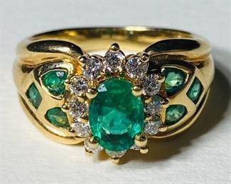 The 18K Yellow Gold 0.8 Carat Emeralds 0.64 Carat Diamonds 6 Grams Size 6.5 Ring shown, and/or similar products are available for shipping or for browsing and purchase at Tysons Jewelry. The price is $1600.

Please text or call 7032689529 for inquiries, or visit Tysons Jewelry located at:

8373 Leesburg Pike #12, Vienna Virginia 22182

Additional pictures are available upon request.

We buy gold and precious metals at 95%. Please see our website to learn more about specific prices, our other products/services & additional ways to get in contact:

https://tysonsjewelry.net

Jewelry resizing, and repair services are available at the store. Inquiries regarding gold, silver, precious metals, coins, watches, diamonds, cars, and collectibles are welcome!