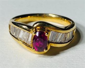 The 18K Yellow Gold 0.78 Carat Ruby 0.7 Carat Diamonds High Quality 6.1 Grams Size 6.5 Ring shown, and/or similar products are available for shipping or for browsing and purchase at Tysons Jewelry. The price is $1700.

Please text or call 7032689529 for inquiries, or visit Tysons Jewelry located at:

8373 Leesburg Pike #12, Vienna Virginia 22182

Additional pictures are available upon request.

We buy gold and precious metals at 95%. Please see our website to learn more about specific prices, our other products/services & additional ways to get in contact:

https://tysonsjewelry.net