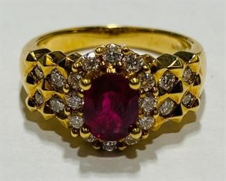The 18K Yellow Gold 1.20 Carat Ruby 7.3 Grams Size 6.5 Ring shown, and/or similar products are available for shipping or for browsing and purchase at Tysons Jewelry. The price is $1725.

Please text or call 7032689529 for inquiries, or visit Tysons Jewelry located at:

8373 Leesburg Pike #12, Vienna Virginia 22182

Additional pictures are available upon request.

We buy gold and precious metals at 95%. Please see our website to learn more about specific prices, our other products/services & additional ways to get in contact:

https://tysonsjewelry.net