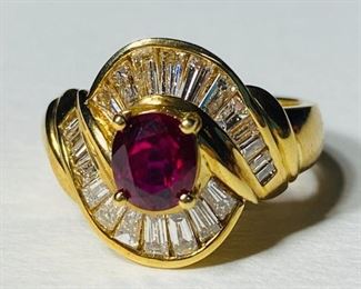 The 18K Yellow Gold 0.75 Ruby 1 Carat Baguette Diamonds 6.8 Grams Size 6.5 Ring shown, and/or similar products are available for shipping or for browsing and purchase at Tysons Jewelry. The price is $2600.

Please text or call 7032689529 for inquiries, or visit Tysons Jewelry located at:

8373 Leesburg Pike #12, Vienna Virginia 22182

Additional pictures are available upon request.

We buy gold and precious metals at 95%. Please see our website to learn more about specific prices, our other products/services & additional ways to get in contact:

https://tysonsjewelry.net