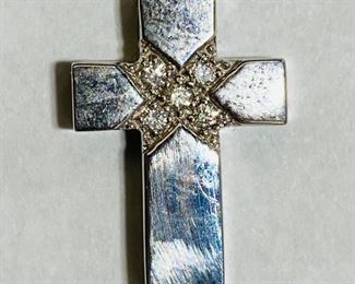 The 14K White Gold 0.07 Carat Diamonds 1.9 Grams Cross Pendant shown, and/or similar products are available for shipping or for browsing and purchase at Tysons Jewelry. The price is $210.

Please text or call 7032689529 for inquiries, or visit Tysons Jewelry located at:

8373 Leesburg Pike #12, Vienna Virginia 22182

Additional pictures are available upon request.

We buy gold and precious metals at 95%. Please see our website to learn more about specific prices, our other products/services & additional ways to get in contact:

https://tysonsjewelry.net

Jewelry resizing, and repair services are available at the store. Inquiries regarding gold, silver, precious metals, coins, watches, diamonds, cars, and collectibles are welcome!