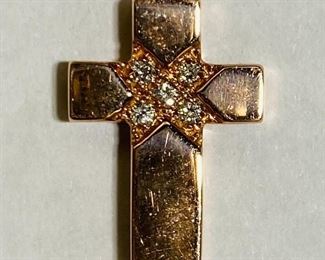 The 14K Pink Gold 0.06 Diamonds 1.3 Grams Cross Pendant shown, and/or similar products are available for shipping or for browsing and purchase at Tysons Jewelry. The price is $260.

Please text or call 7032689529 for inquiries, or visit Tysons Jewelry located at:

8373 Leesburg Pike #12, Vienna Virginia 22182

Additional pictures are available upon request.

We buy gold and precious metals at 95%. Please see our website to learn more about specific prices, our other products/services & additional ways to get in contact:

https://tysonsjewelry.net

Jewelry resizing, and repair services are available at the store. Inquiries regarding gold, silver, precious metals, coins, watches, diamonds, cars, and collectibles are welcome!