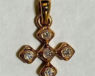 The 14K Pink Gold 0.10 Carat Diamonds 1.3 Grams Cross Pendant shown, and/or similar products are available for shipping or for browsing and purchase at Tysons Jewelry. The price is $270.

Please text or call 7032689529 for inquiries, or visit Tysons Jewelry located at:

8373 Leesburg Pike #12, Vienna Virginia 22182

Additional pictures are available upon request.

We buy gold and precious metals at 95%. Please see our website to learn more about specific prices, our other products/services & additional ways to get in contact:

https://tysonsjewelry.net

Jewelry resizing, and repair services are available at the store. Inquiries regarding gold, silver, precious metals, coins, watches, diamonds, cars, and collectibles are welcome!